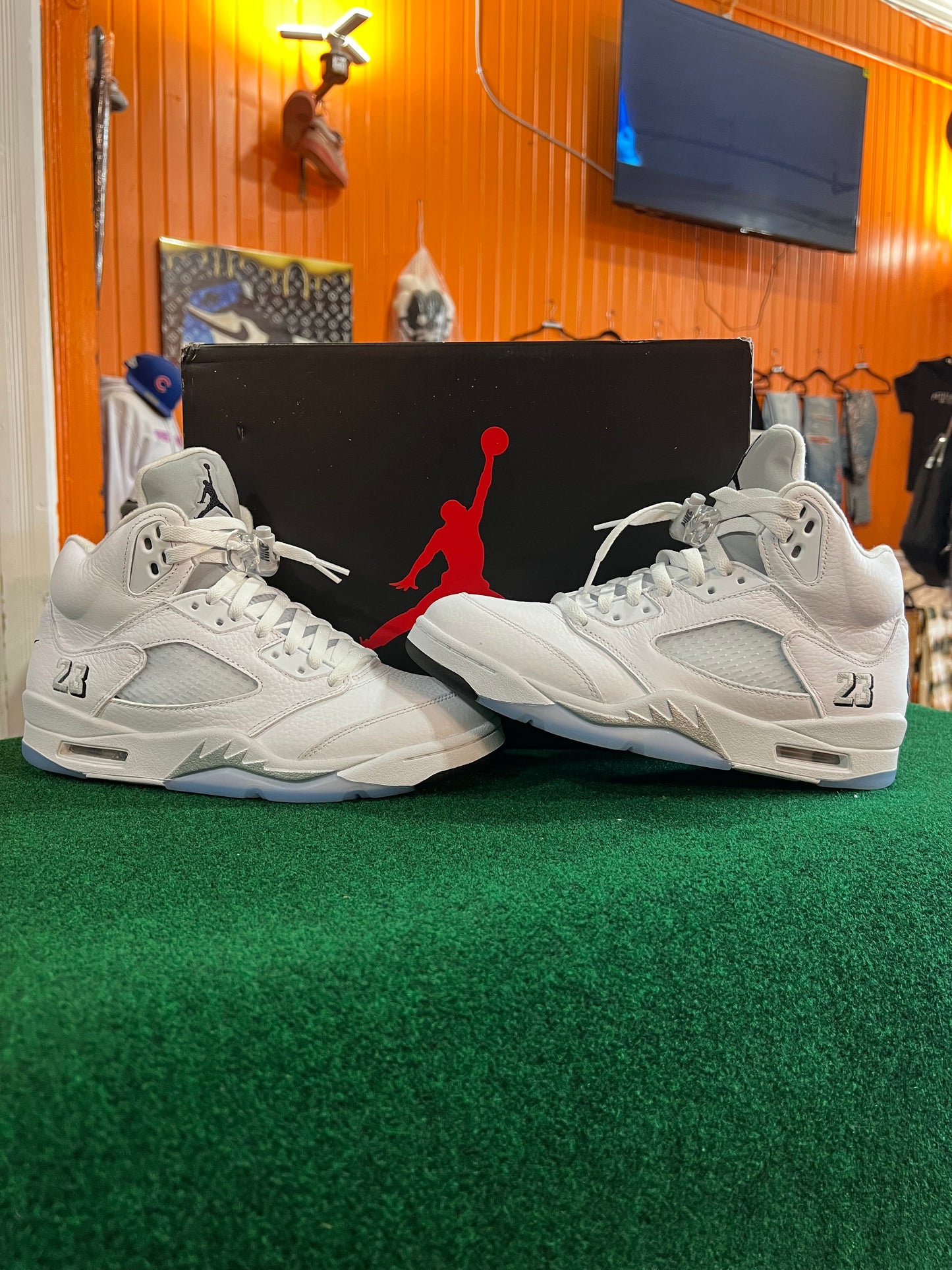Jordan 5 (White Mettalic)